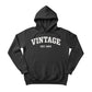 Vintage EST. Personalised Year Printed Birthday Hoodie - PW403