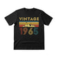 Vintage 1965 Printed Birthday T-Shirt  - PW405