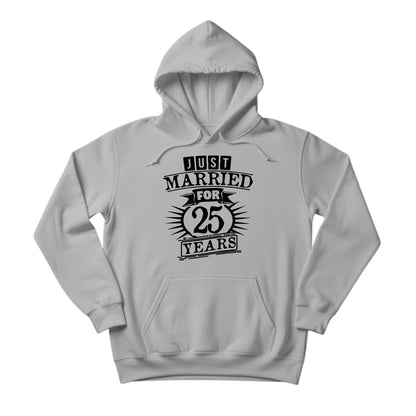 Just Married for 25 Years Printing Hoodie - PW407