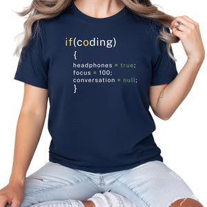If (Coding)Mindset Printed T-Shirt - PW408