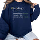 If (Coding)Mindset Printed Sweatshirt - PW408