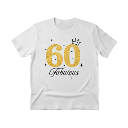 60 Fabulous Printed Birthday T-Shirt - PW410