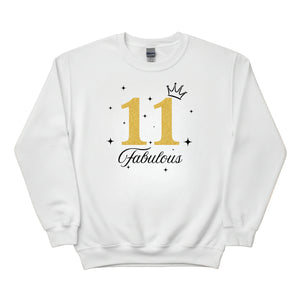 From 1 to 99, Personalised Age Still Fabulous Printed Birthday Sweatshirt - PW411