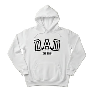 Dad EST Year Personalised Printed Hoodie - PW413