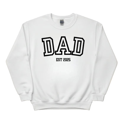 Dad EST Year Personalised Printed Sweatshirt - PW413