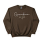 Grandma Est Year Personalised Printed Sweatshirt - PW415