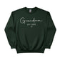 Grandma Est Year Personalised Printed Sweatshirt - PW415