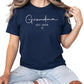 Grandma Est Year Personalised Printed T-Shirt - PW415