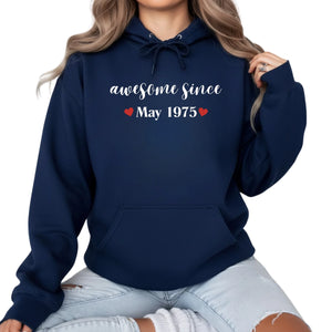 Awesome Began Custom Day Printed Birthday Hoodie - PW416