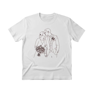 A Promise Sealed with Love Personalised Image Sketch Printed T-Shirt - PW419