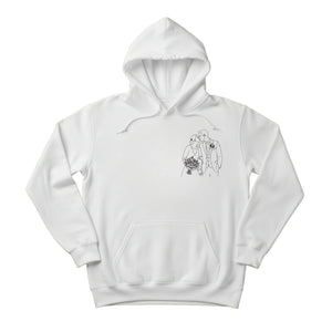 A Promise with Love Personalised Image Sketch Printed Hoodie PW420