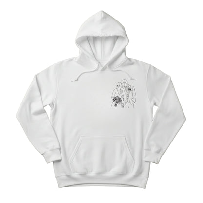 A Promise with Love Personalised Image Sketch Printed Hoodie PW420