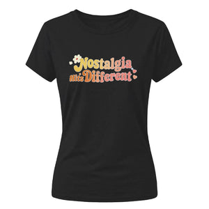 Nostalgia Hits Different retro ladies t-shirt