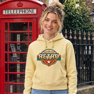 Classic Retro Unisex Hoodie Stars Design