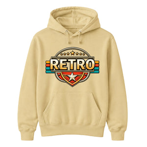 Classic Retro Unisex Hoodie Stars Design
