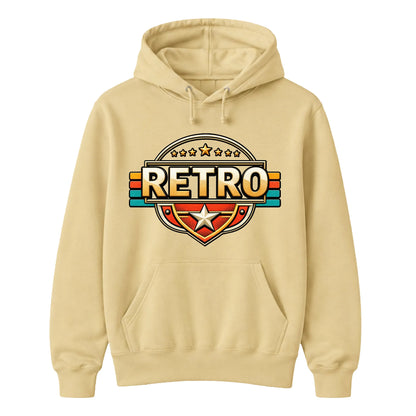 Classic Retro Unisex Hoodie Stars Design