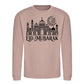 Eid Mubarak Floral Moon & Mosque Printed Unisex Sweatshirt