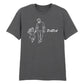 Papa & Daughter Line Art Fathers Day Printed Unisex T-Shirt