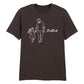 Papa & Daughter Line Art Fathers Day Printed Unisex T-Shirt