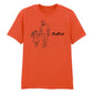 Papa & Daughter Line Art Fathers Day Printed Unisex T-Shirt