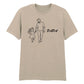Papa & Daughter Line Art Fathers Day Printed Unisex T-Shirt