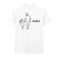 Papa & Daughter Line Art Fathers Day Printed Unisex T-Shirt