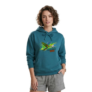 Parrot Football Graphic Brazil 2026 FiFA Printed Unisex Hoodie