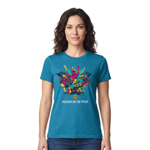 Passion on the Pitch Football Printed Unisex Tshirt