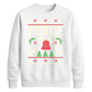 Peace Reindeer And Bell Christmas Unisex Sweatshirt