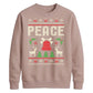 Peace Reindeer And Bell Christmas Unisex Sweatshirt