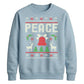 Peace Reindeer And Bell Christmas Unisex Sweatshirt