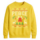 Peace Reindeer And Bell Christmas Unisex Sweatshirt