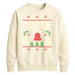 Peace Reindeer And Bell Christmas Unisex Sweatshirt