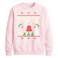 Peace Reindeer And Bell Christmas Unisex Sweatshirt
