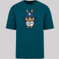 Labubu Oversized T-Shirt, Cute Anime Graphic Tee for Men & Women 100% Organic Cotton Streetwear Style M8408