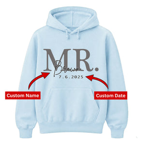 Persoanlised Anniversary Gift Groom Unisex Hoodie