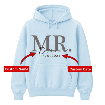 Persoanlised Anniversary Gift Groom Unisex Hoodie