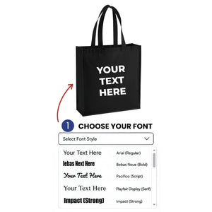 Personalised Canvas Bags | Canvas Bag Personalized with Text
