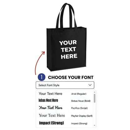 Personalised Canvas Bags | Canvas Bag Personalized with Text