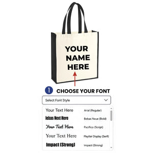 Personalised Canvas Bags | Canvas Bag Personalized with Name
