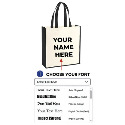 Personalised Canvas Bags | Canvas Bag Personalized with Name