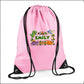 Personalised Dinosaur Kids String Bag with Custom Name
