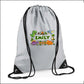 Personalised Dinosaur Kids String Bag with Custom Name