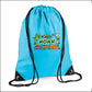 Personalised Dinosaur Kids String Bag with Custom Name
