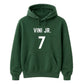 Personalised Football Player Name & Number Printed Unisex Hoodie