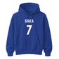 Personalised Football Player Name & Number Printed Unisex Hoodie
