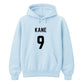 Personalised Football Player Name & Number Printed Unisex Hoodie