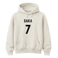 Personalised Football Player Name & Number Printed Unisex Hoodie