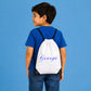 Personalised Kids String Bag with Custom Name