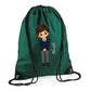 Personalised Kids String Bag with Custom Name School Boy Design